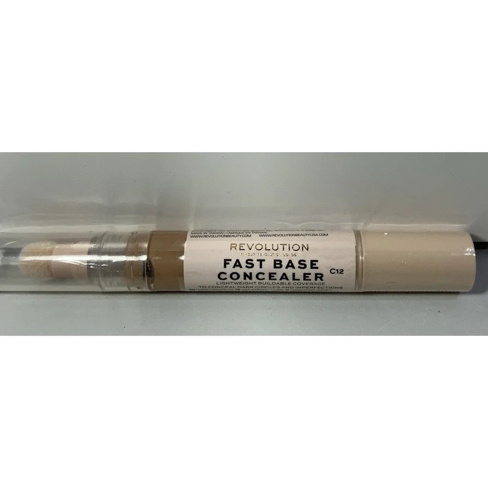 Makeup Revolution - Fast Base Concealer - C12 Tan Shade - Blemish‎ Concealer Pen